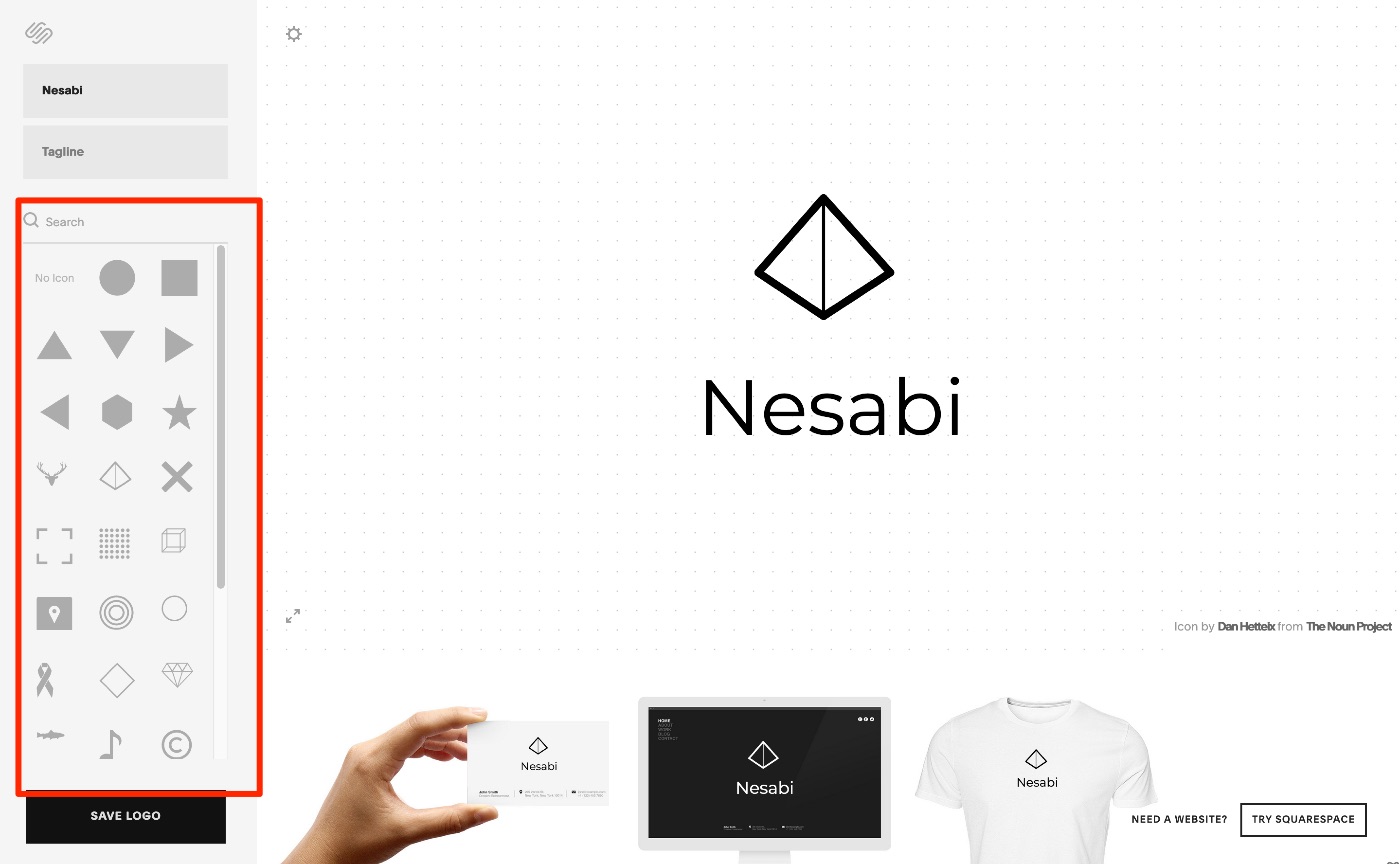 文字を入れればサクッとロゴが作れる「Squarespace Logo」 | Nesabi(ネサビ)
